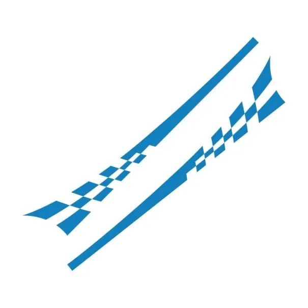 Autocolante pentru dungi de curse auto 2 buc Expediere rapidă