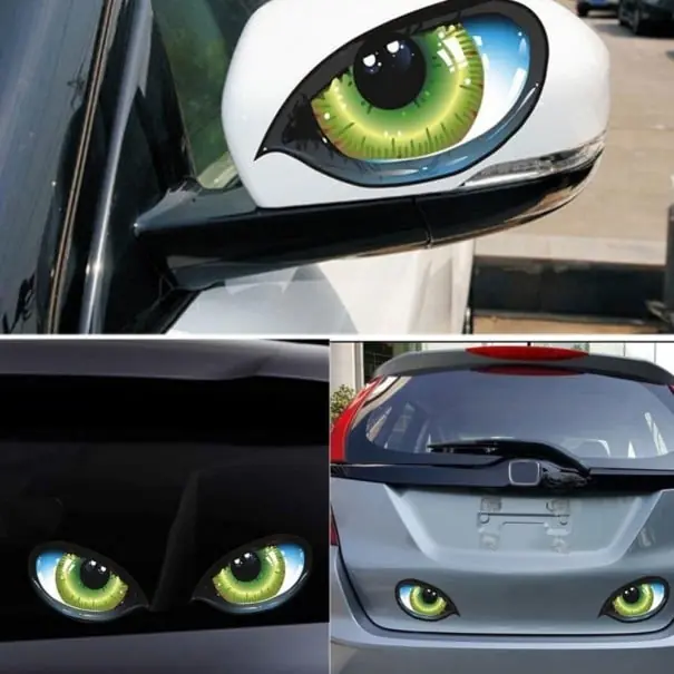 Autocolante pentru ochi auto 2 buc Preț redus