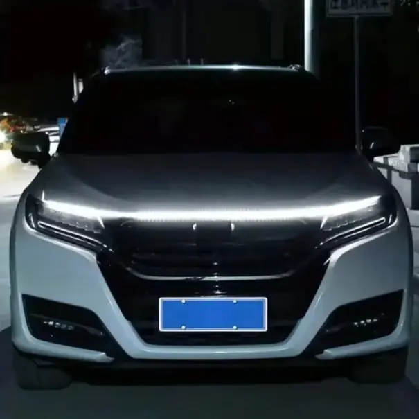 Banda LED pentru capota mașinii 150 x 1,1 x 0,6 cm Efect meteor dinamic 12 V Iluminat decorativ rezistent la apă Livrare gratuită