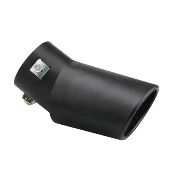 Capăt de evacuare 13,3 cm Îndoit Inlet 6,3 cm Outlet 8,2 cm Capac metalic universal din oțel inoxidabil pentru mașini cu prindere cu șurub dublu Reducere de preț