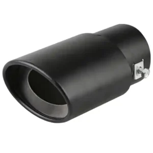 Capăt de țeavă de eșapament 14,5 cm Drept Inlet 6,3 cm Outlet 7,8 cm Capac metalic universal din oțel inoxidabil pentru mașini cu prindere cu două șuruburi Retur ușor