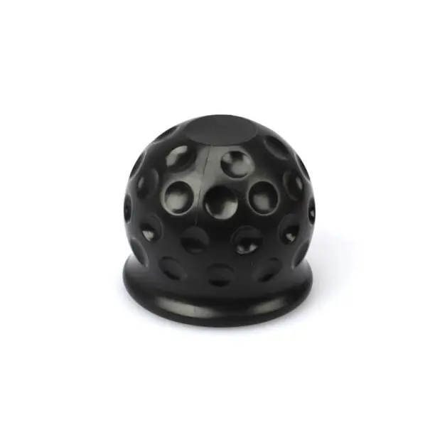 Cumpărături sigure Coroana de cauciuc universală pentru bila dispozitivului de remorcare 50 mm Capac de protecție pentru bila remorcii Accesorii auto Dispozitiv de remorcare Capac negru 6x5,5 cm