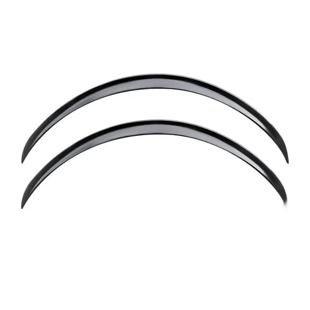 Borduri de protecție din cauciuc universal 73 cm Negre lucioase 2 bucăți Arcuri de noroi Prelungire aripă Protecție împotriva uzurii Premium