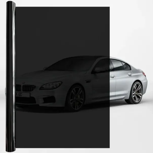 Film pentru nuanțare geamuri auto 15% 50 x 600 cm Film pentru nuanțare geamuri auto Film de protecție solară UV Film de protecție auto Noutate