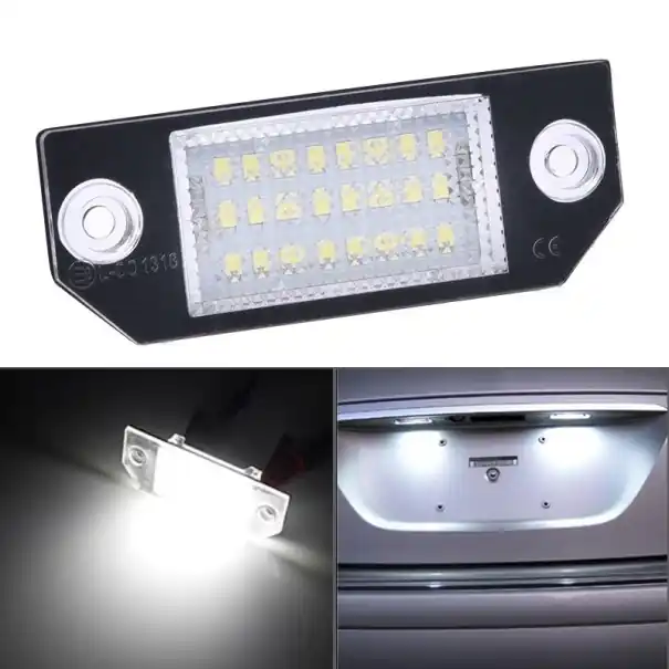 Reducere specială Iluminare LED plăcuță de înmatriculare pentru Ford Focus 2 buc