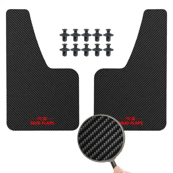 Chilipir Noroi 36 x 21 cm Set 2 buc Părți flexibile de protecție cu model din fibră de carbon pentru partea din față sau din spate a vehiculului