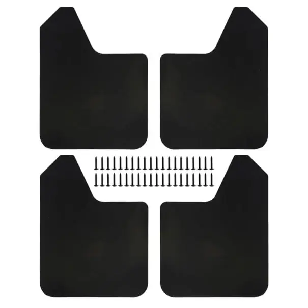 Set universal de 4 bucăți de aripi 38,5 cm × 29,3 cm Zgărzi negre pentru mașini SUV pickup furgon protecție pentru arcuri împotriva noroiului și pietrișului Mai ieftin
