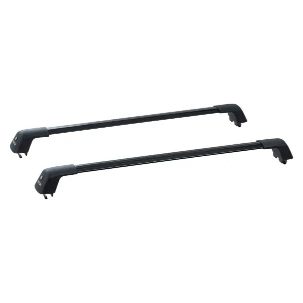 Cumpără online Suport universal pentru acoperiș auto 135 cm capacitate 90 kg aluminiu negru bare pe acoperișul vehiculului pentru transportul încărcăturii