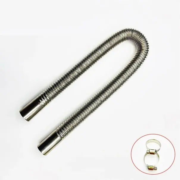 Transport gratuit Hose de încălzire diesel universală pentru parcare 60 x 2,5 cm Oțel inoxidabil Țeavă de eșapament flexibilă pentru mașină și caravană