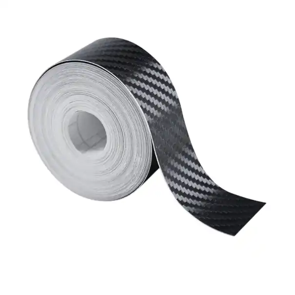 Chilipir Bandă autoadezivă nano carbon 3cm x 5m Folie de protecție din carbon pentru mașină Uși Bare de protecție Oglinzi Protecția suprafeței împotriva zgârieturilor Apa