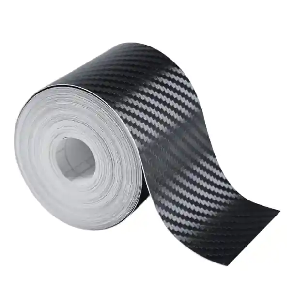 Banda autoadeziva nano carbon 5cm x 10m Film de protectie din carbon pentru masina Usi Oglinzi Bare de protectie Suprafete Anti-zgarieturi Impermeabil Chilipir