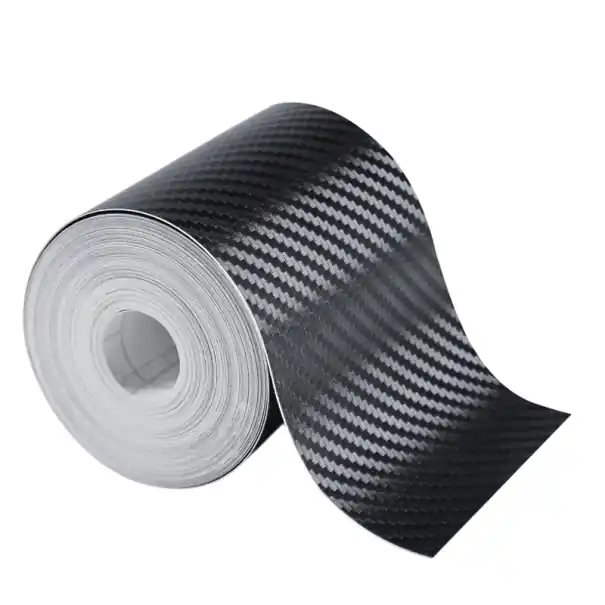 Banda autoadeziva nano carbon 7cm x 1m latime Autocolant de protectie din carbon pentru masina Usi Oglinzi Bare de protectie Suprafete Impermeabil Anti-zgarieturi Cumpărături sigure