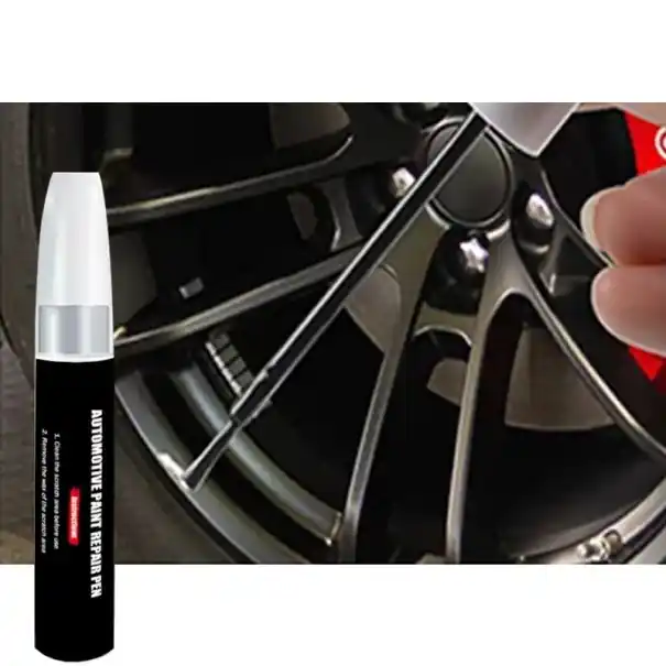 Livrare rapidă Capacul roții mașinii stilou pentru repararea vopselei pentru zgârieturi Stilo pentru retușuri cu disc de precizie Reparare ușoară la zgârieturi Protecția jantei de aluminiu