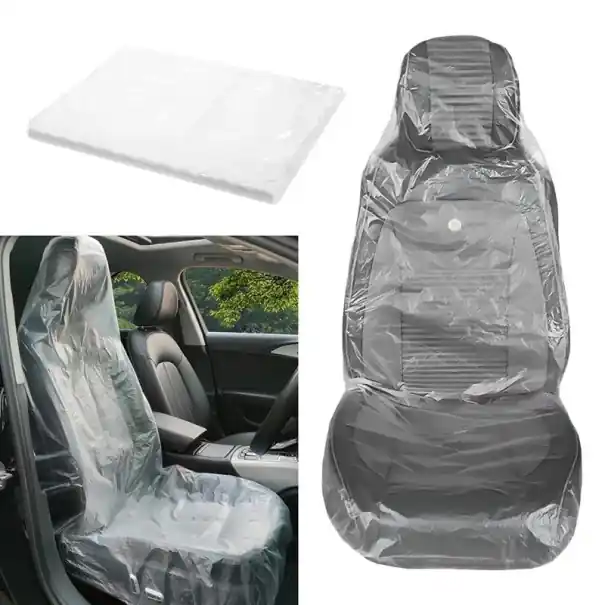 50 de bucăți huse de protecție pentru scaune auto 145 x 72 cm Universale impermeabile transparente Vezi acum