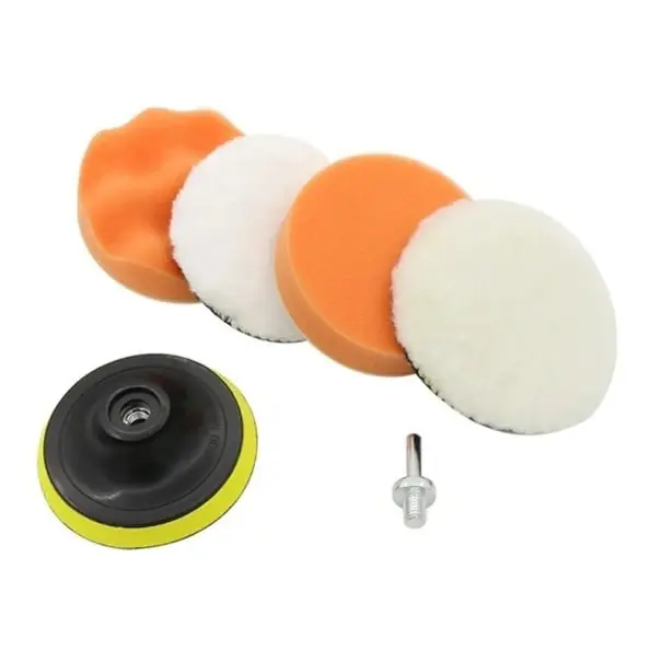 Ofertă de sezon 6 buc Leştici spongii 101,6 mm Set de pad-uri din spumă pentru lustruirea renovării vopselei auto, ceară, lustruire, corectarea suprafeţelor