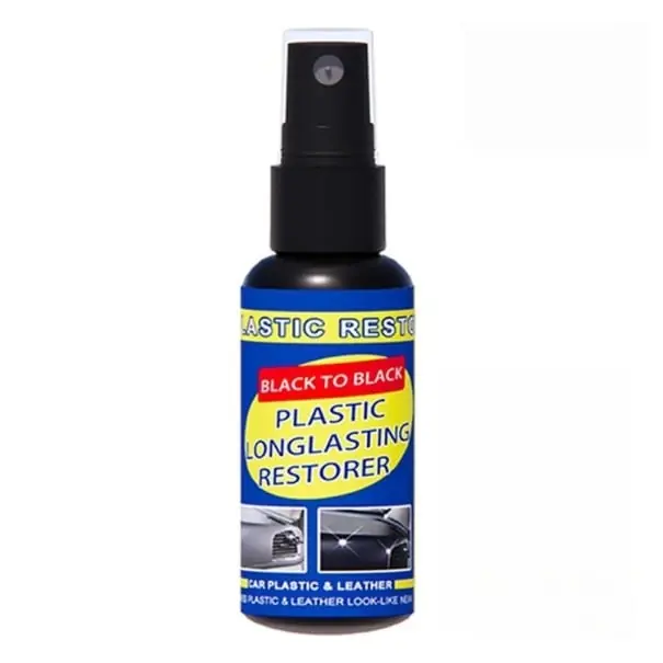 Detergent și revigorant din plastic și piele 30 ml Cu burete Cosmetice auto Curățare și restaurare plastic și piele Îngrijire interior auto Cel mai vândut