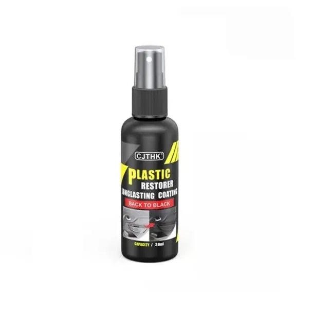Reducere specială Detergent și revigorant din plastic și piele 30 ml cu burete Cosmetice auto Îngrijirea bordului Restaurare plastic și piele Curățare interior auto