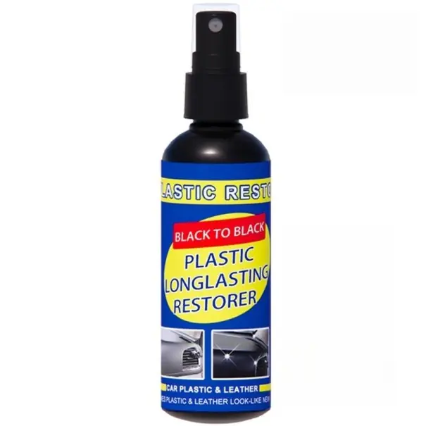 Cel mai bun preț Detergent și revigorant plastic și piele 100 ml cu burete Cosmetice auto Curățarea și restaurarea materialelor plastice Planșa de bord și îngrijirea interioară a mașinii