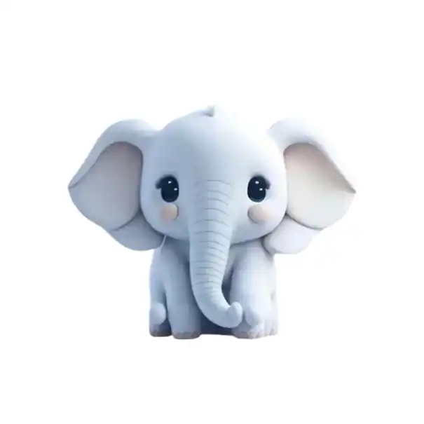 Disponibil imediat Osv fresh air clip for car ventilation 2D diffuser approx. 6 cm gray elephant decoration for car interior air conditioning