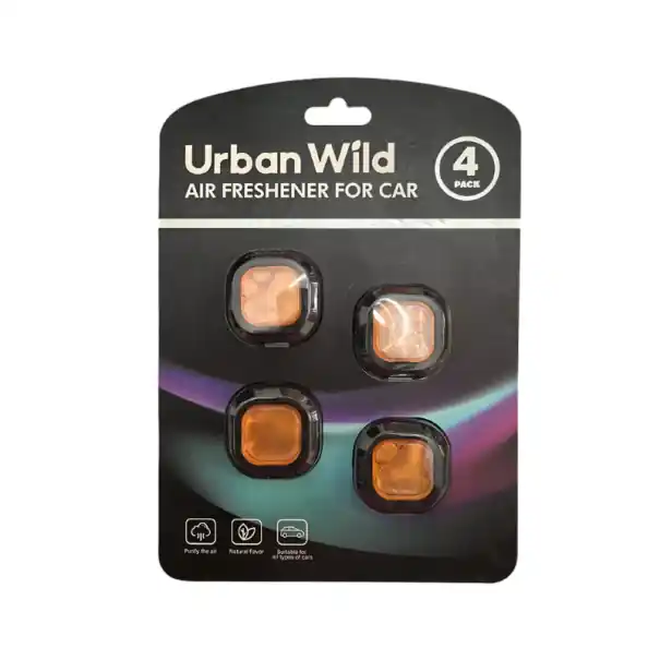 Osv fresh air freshener for car 4 pcs long-lasting fragrance 3.8 × 3.8 cm compact design for car interior Noutate