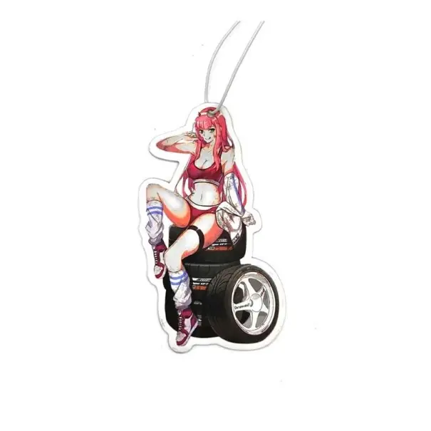 Bestseller Osv fresh air freshener for car anime girl with tire design pendant multicolored vehicle interior decoration