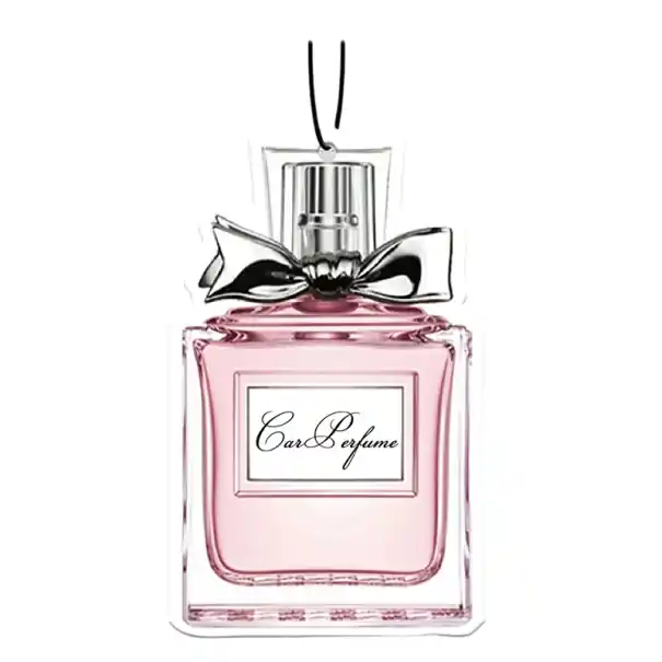 Osv fresh air freshener for car hanging perfume bottle aromatherapy 9.5 × 6 cm pink rearview mirror decoration Popular