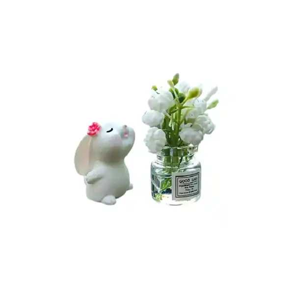 Osv fresh air freshener for car rabbit hanging decoration floral scent aromatic pendant for car interior on mirror Transport gratuit