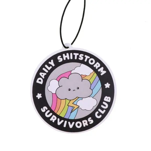 Osv freshener auto nor de nori curcubeu inscriptionat breloc mirositor decoratiuni colorate interior auto accesoriu suspendat Ofertă