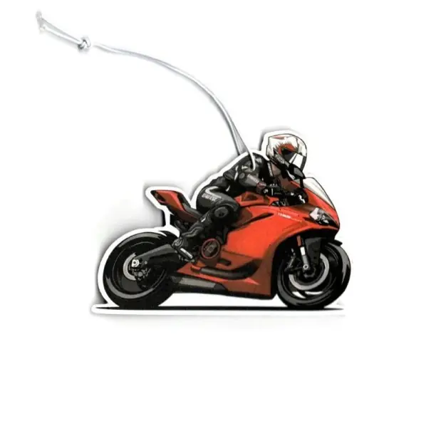 Osv freshener pentru mașină design motocicletă breloc roșu negru accesoriu decorativ interior vehicul Cumpărături sigure