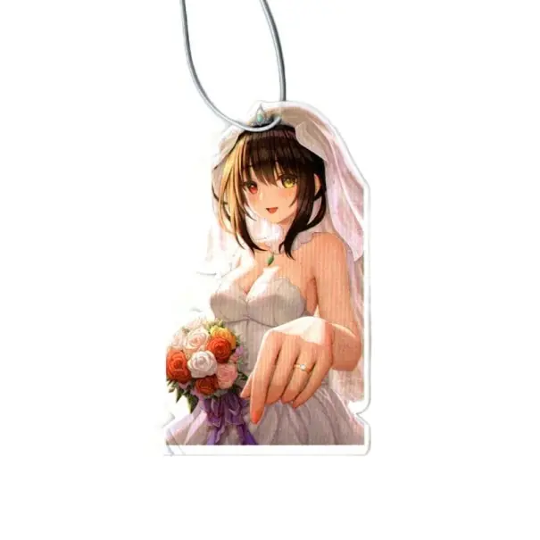 Osv freshener suspendat pentru mașină design anime mireasă breloc decorativ multicolor Reducere