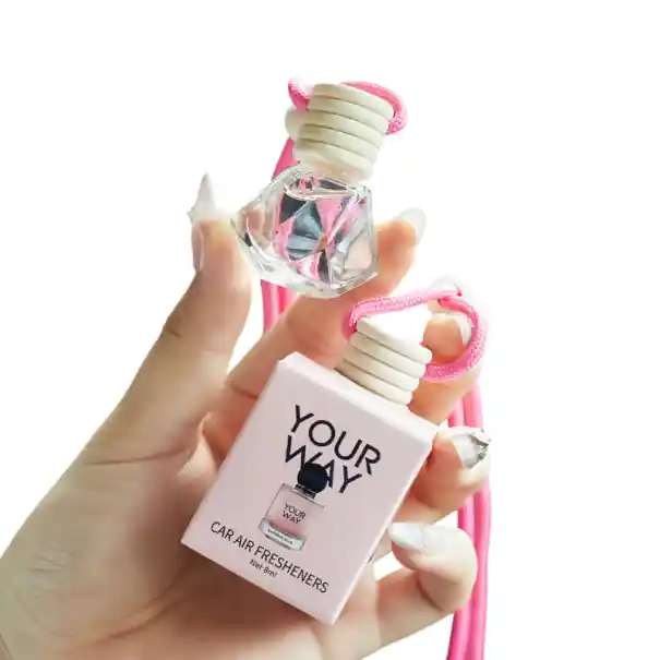 Parfum de mașină oscilant, odorizant de aer cu parfum de lungă durată 8 ml, sticlă de sticlă cu sfoară pentru interiorul mașinii Reducere de preț