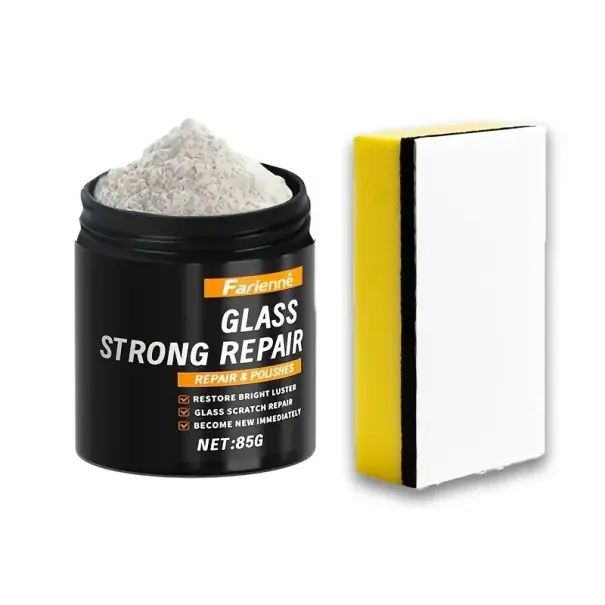 Pudr de lustruire pentru sticlă 85 g 6 x 5,4 cm Pudră pentru repararea zgârieturilor lustruirea geamurilor auto feronerie oglinzi renovarea suprafețelor din sticlă Comandă acum