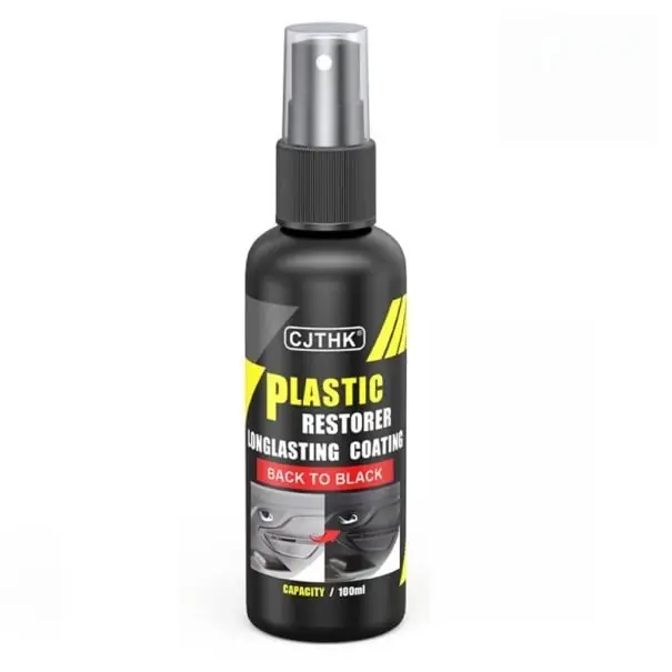 Reîmprospătare și curățare plastic și piele 100 ml cu burete Cosmetice auto Îngrijirea bordului Curățare plastic și piele Restaurare interior auto Nu rata