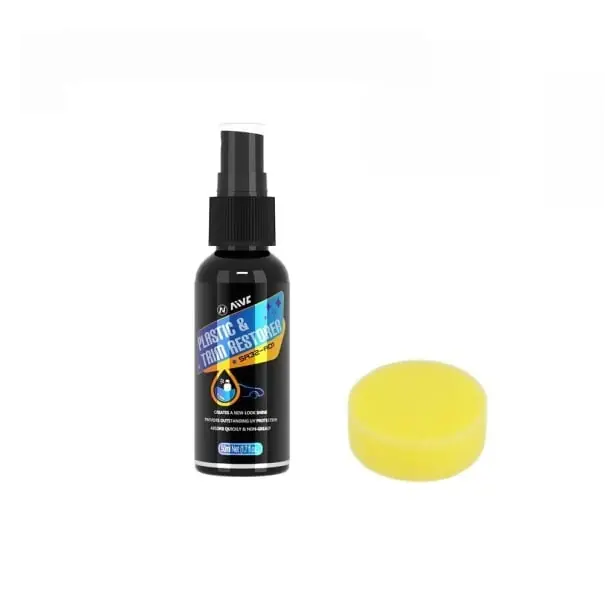 Revigorator pentru plastic auto 50 ml Burete in pachet Restaurare piesele din plastic Materiale plastice exterioare si interioare Ingrijire auto Cosmetica auto Ofertă