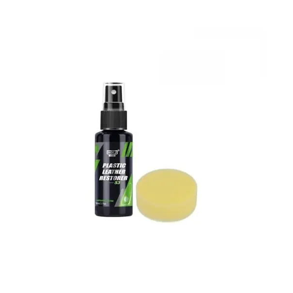 Revitalizant si curatator pentru suprafete din plastic, piele si cauciuc 50 ml cu burete Cosmetica auto Ingrijirea interiorului auto Curatarea materialelor plastice si a pielii Bestseller