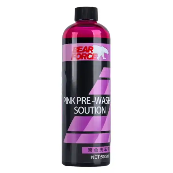 Șampon roz spumant pentru spălătorie auto 500 ml Produs de curățare spumant cu un miros plăcut pH neutru Sigur pentru vopsea, sticlă și roți Plată securizată