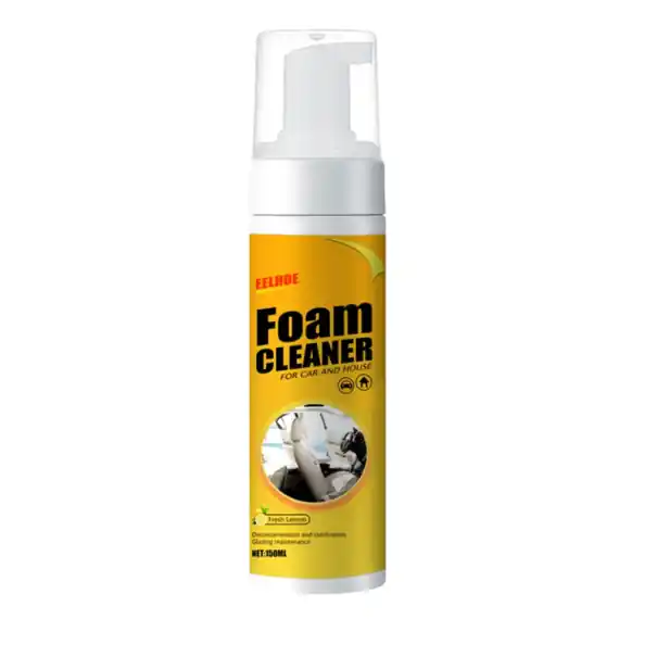 Spray de curățare cu spumă multifuncțională 150 ml pentru îndepărtarea petelor Detergent pentru interiorul mașinii scaune plastic textil tablou de bord universal Plată securizată