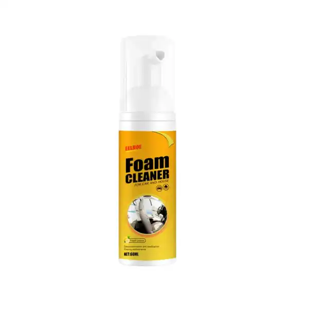 Spray de curățare cu spumă multifuncțională 60 ml pentru îndepărtarea petelor Detergent pentru interiorul mașinii scaune Plastic Textile Planșa de bord Universal Livrare expres