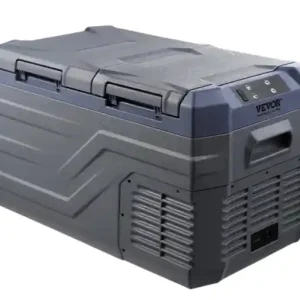 Expediere rapidă Autochladniță portabilă 25 l 618×376×372 mm gri-albastră compactă pentru mașină, ideală pentru călătorii, camping și drumuri mai lungi