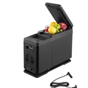 Popular Autochladniță portabilă 8 l 538×190×390 mm neagră compactă pentru mașină, pentru călătorii, camping și drumuri lungi