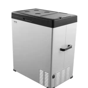 Discount Frigider auto portabil 70 l 650×375×672 mm gri negru mare pentru mașină pentru călătorii camping și șederi mai lungi