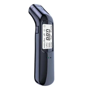 Tester de alcool portabil 8,9 x 2,5 x 1,7 cm Analizator de respirație cu display LCD Detector de alcool pentru conducerea sub influența alcoolului Negru Reduceri