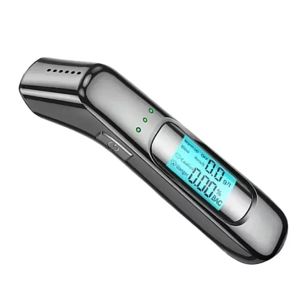 Tester de alcool portabil cu display LCD Analyser de respirație cu trei indicatoare luminoase pentru utilizare acasă Premium