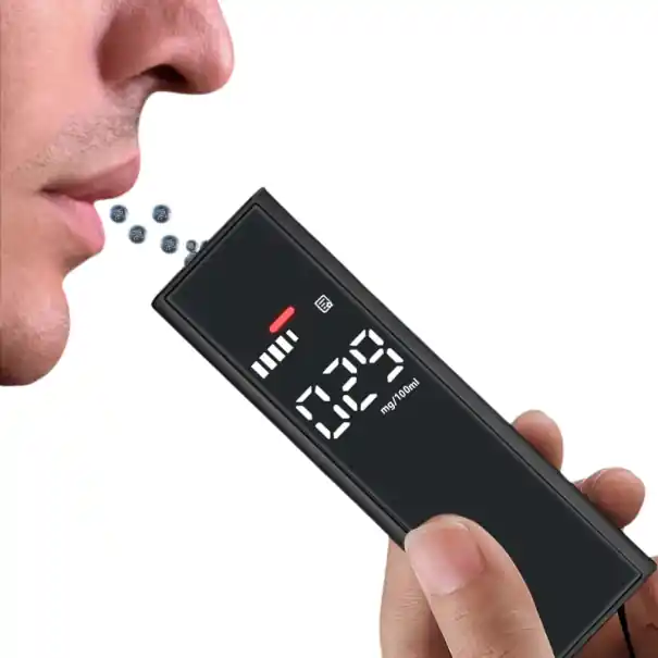 Cel mai vândut Tester de alcool portabil cu display LCD Analyzator de respirație Detector pentru conducere sub influență pentru utilizare acasă