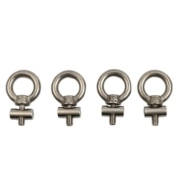 Cel mai bun preț 4 bucăți opritoare pentru șinele de copertină din oțel inoxidabil 304 Argintii 6 mm Accesorii pentru Autocaravan Șuruburi M4x12mmx6mm Piese