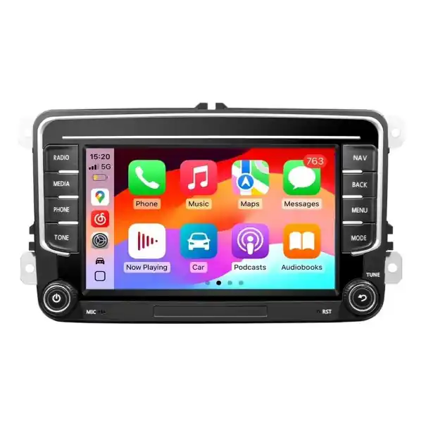 Preț mic GRANDnavi Android 13 autoradio GPS 2Din 8GB RAM 128GB ROM WiFi 4G CarPlay Android Auto pentru VW Škoda Octavia Golf Passat Touran Polo Jetta