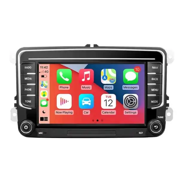 GRANDnavi Android 13 autoradio GPS 2Din player multimedia 2GB 32GB Carplay WiFi pentru VW Škoda Octavia Golf Passat Touran Polo Jetta Plată securizată