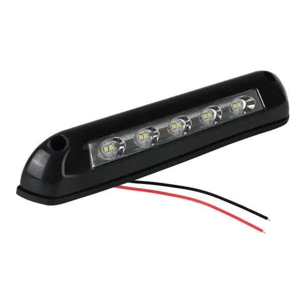 Lumină LED waterproof 12V/24V 8W pentru caravană, vehicul de recreere, remorcă, barcă, copertină, terasă IP67, lumină albă 6000K, plastic ABS, 10 LED-uri Preferatul clienților