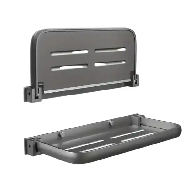 Noutate Raft pliabil din aluminiu 30x13x29cm raft de perete pentru depozitare în caravană și autovehicul de recreere accesorii practice pentru economisirea spațiului
