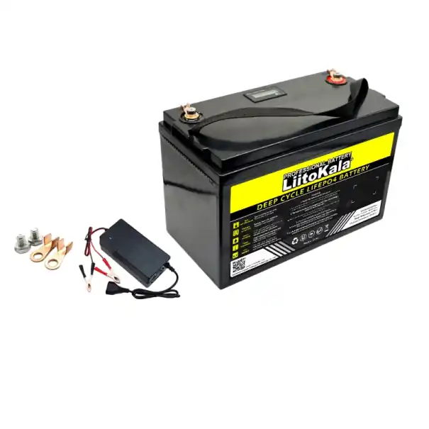 Expediere rapidă Baterie litiu fier fosfat cu afișaj LCD și încărcător 14,6 V 10 A Baterie LiFePO4 12,8 V 180 Ah 4000 cicluri 33 x 17,5 x 21,6 cm